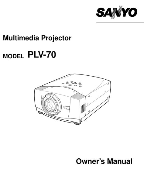 Sanyo plv 70 multimedia projector service manual. - Toyota h41 h42 h50 h55f getriebe reparaturanleitung.